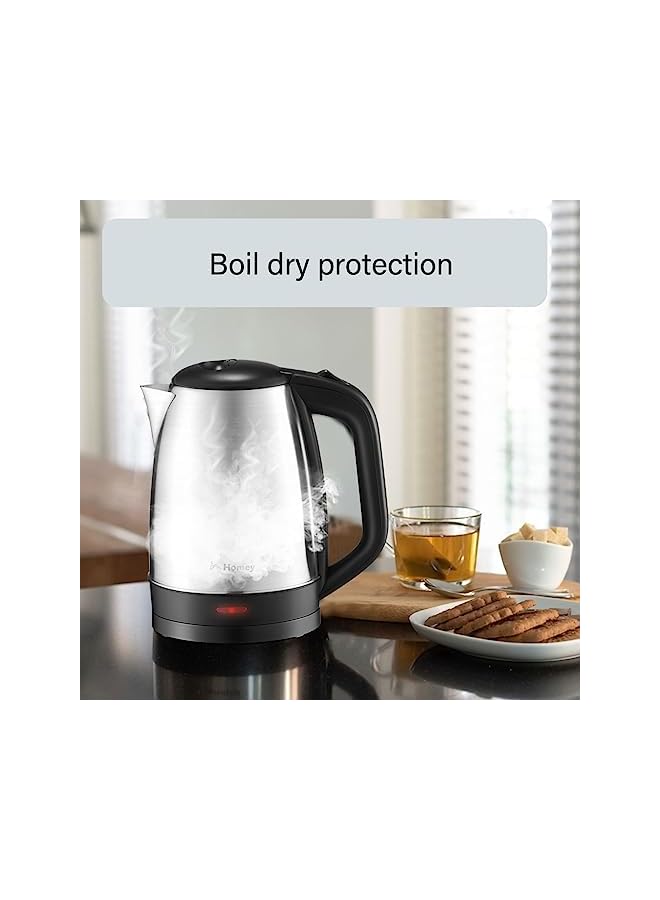 Electric Hot Water Kettle: Rapid Boiling, 1.7L Capacity, Boil Dry Protection - Indulge in the Convenience of Instant Hot Water