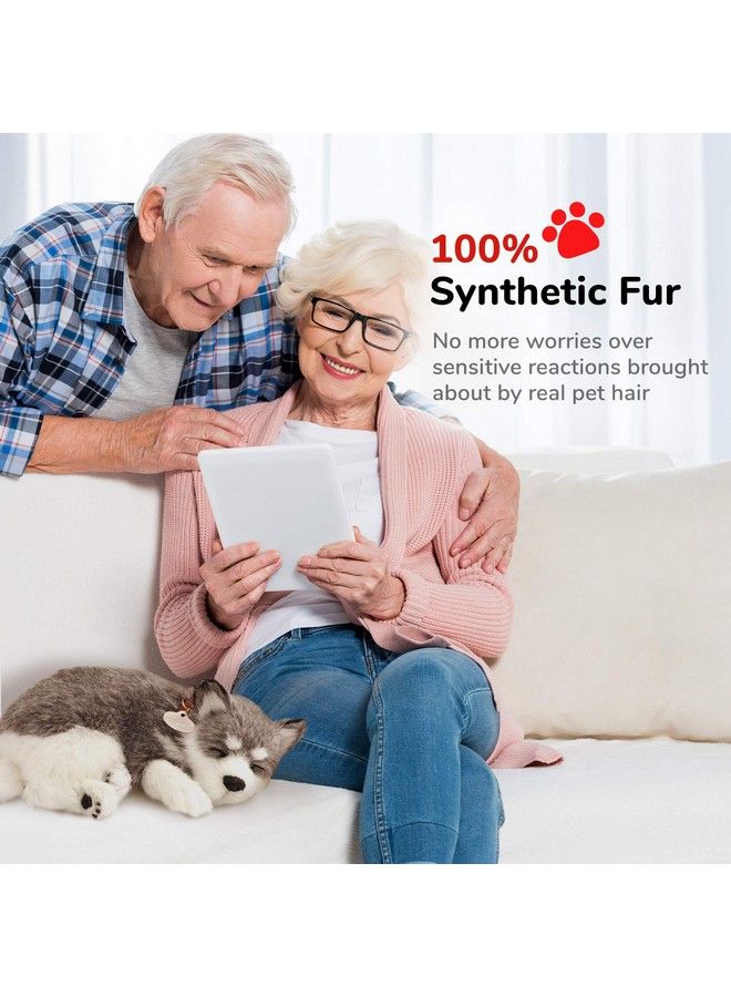 Original Petzzz Alaskan Husky Realistic Lifelike Stuffed Interactive Pet Toy Companion Pet Dog With 100% Handcrafted Synthetic Fur