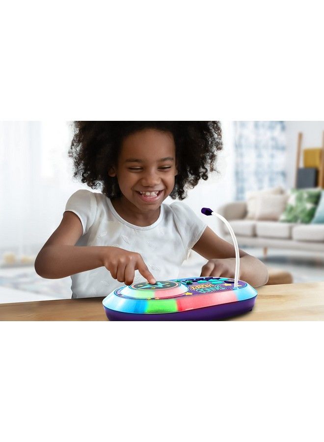 Karmas World Dj Party Mixer Turntable Toy With Built In Microphone For Kids For Fans Of Karmas World Toys For Girls