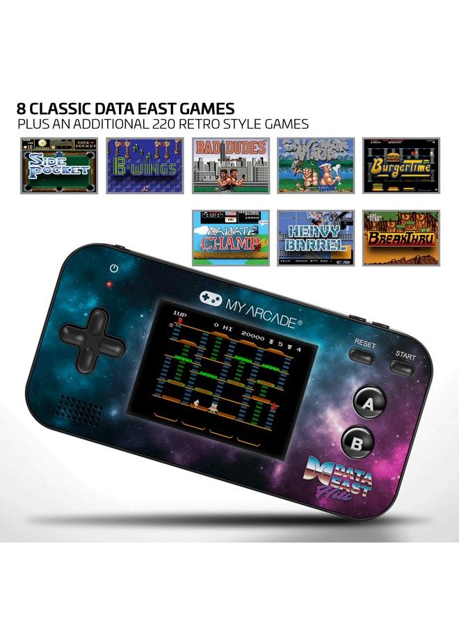 Gamer V Handheld Gaming System 220 Retro Style Games Plus 8 Data East Classics