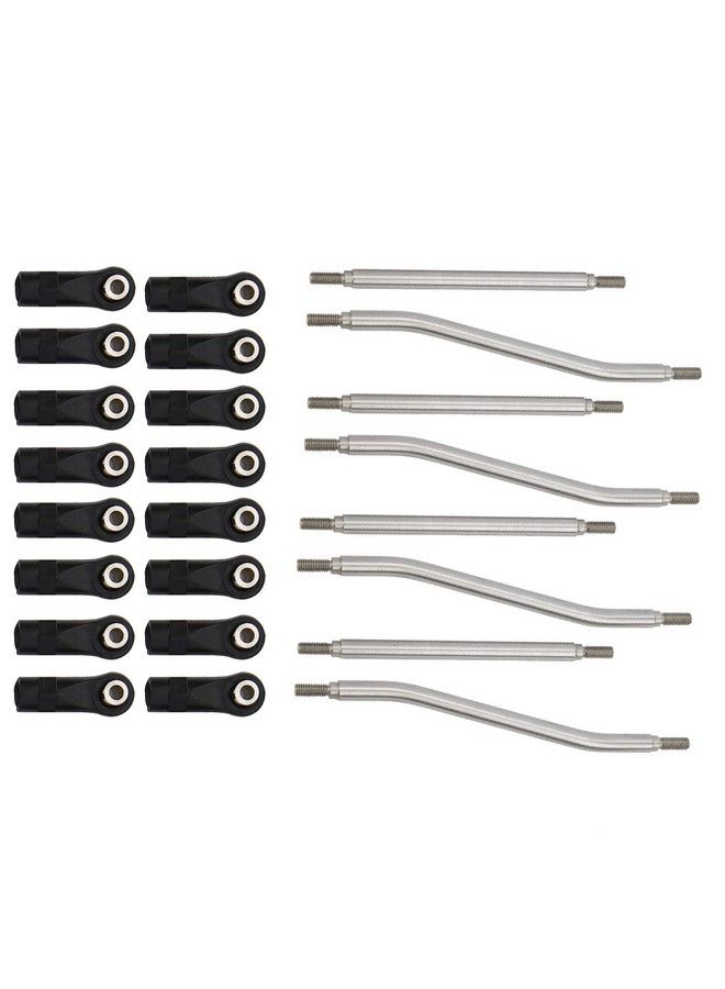 8Pcs/Set Rc Steering Link Rod End Stainless Steel Spare Parts Suitable For Axial Capra Axi03004 Model Cars