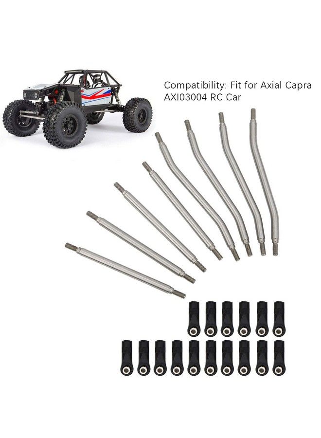 8Pcs/Set Rc Steering Link Rod End Stainless Steel Spare Parts Suitable For Axial Capra Axi03004 Model Cars