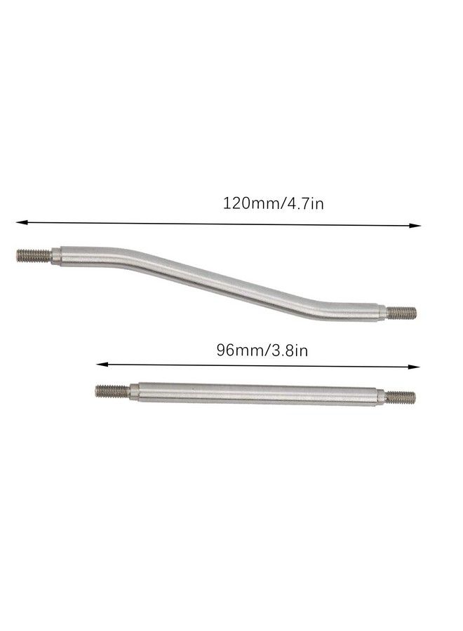 8Pcs/Set Rc Steering Link Rod End Stainless Steel Spare Parts Suitable For Axial Capra Axi03004 Model Cars
