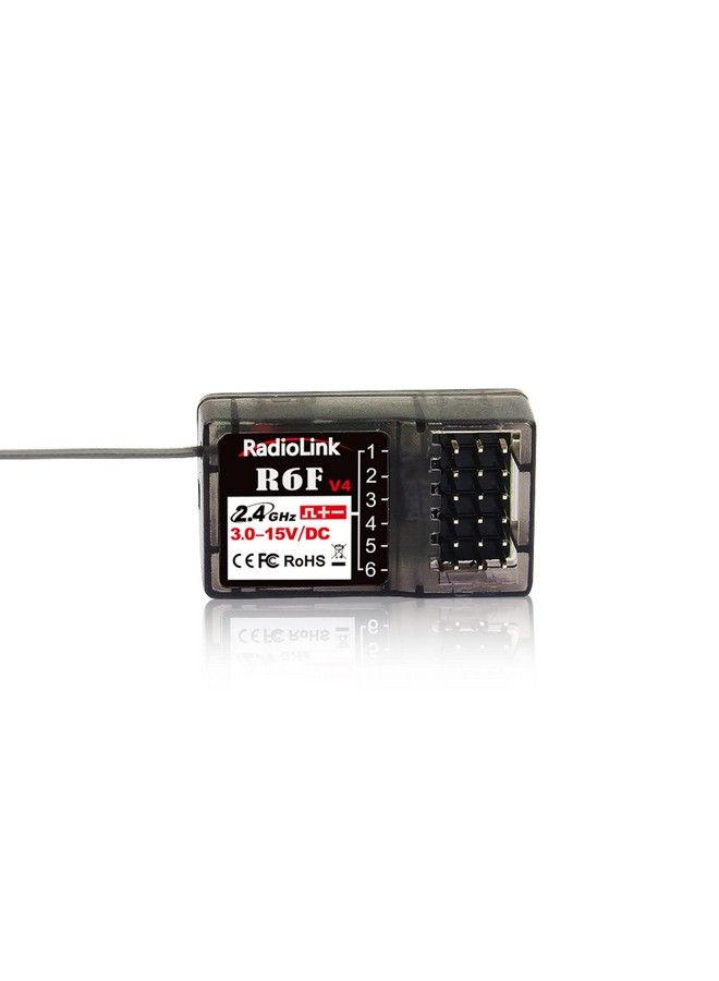 2.4Ghz R6F 6 Channels Rc Receiver Long Distance Control For Car/Boat Surface Remote Controller Rc6Gs V2/Rc4Gs V2/Rc4Gs V3/Rc6Gs V3 (No Gyro)