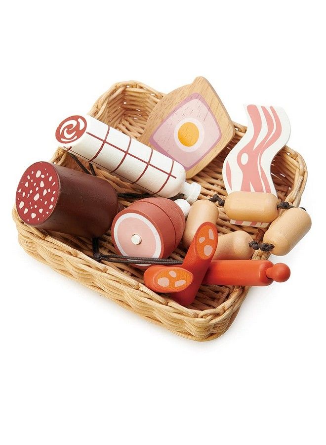 Charcuterie Basket Pretend Food Play Supermarket Shopping Game Accessories Educational Learning Toys For Children 3+