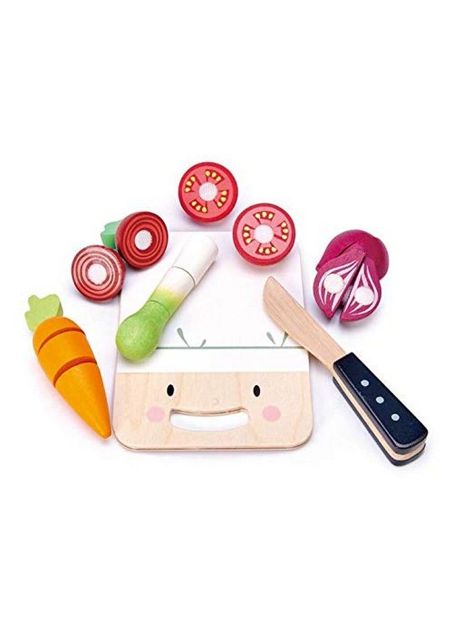 Mini Chef Chopping Board Pretend Food Play Cutting Toys With Various Vegetables Cutting Board And Knife Encourage Role Play And Develops Social Skills For Children 3+