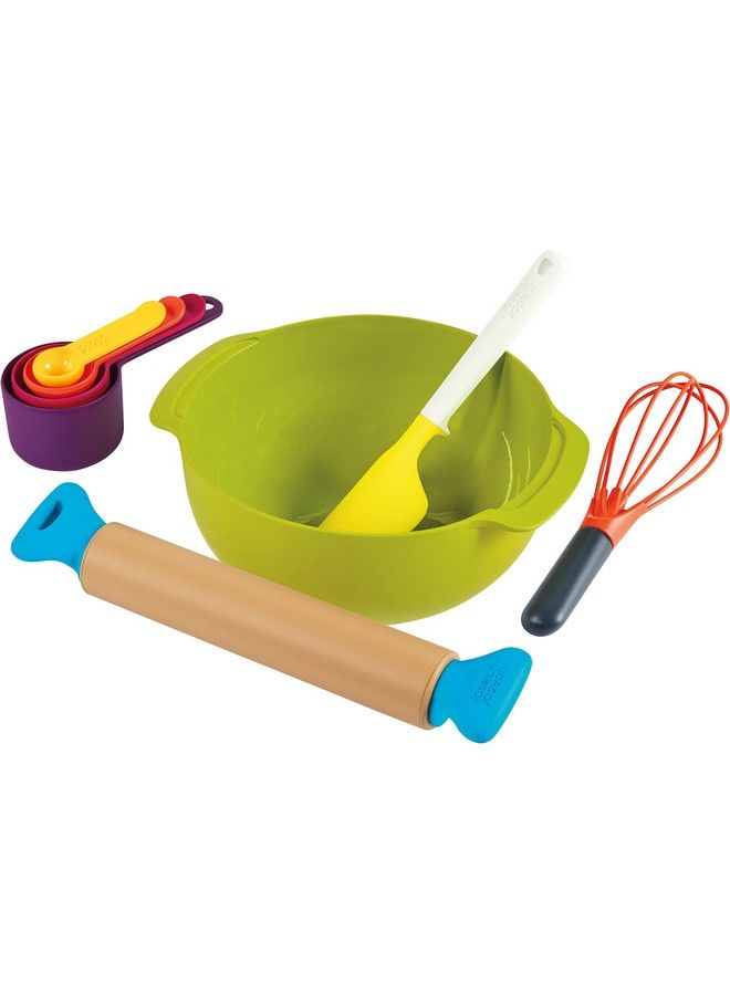 Joseph Joseph Bake ; Toy Kitchen Baking Set For Children Aged 3 Years & Up ; Includes Moving Rolling Pin For Imaginative Play!