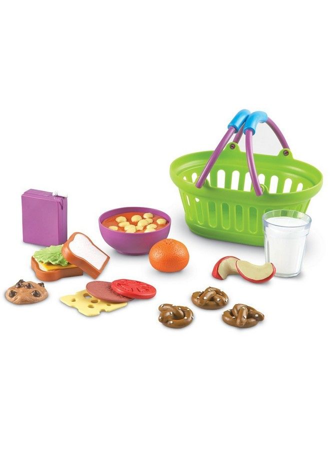 New Sprouts Lunch Basket Pretend Play Food 18 Piece Set Ages 18 Mos+