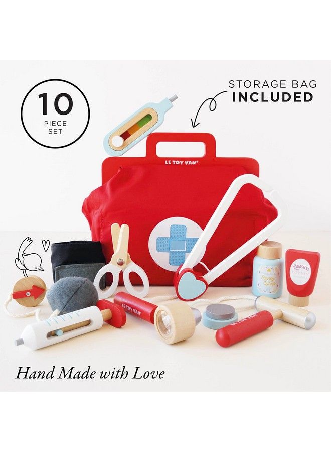 Kids Wooden Educational Pretend Play Honeybake Doctor'S Medical Play Set Kit ; Kids Pretend Play Role Play For Boys And Girls ; 3 Year Old + 8.66