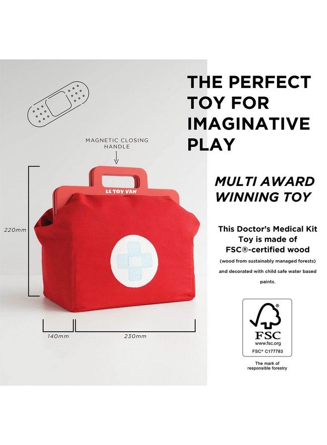 Kids Wooden Educational Pretend Play Honeybake Doctor'S Medical Play Set Kit ; Kids Pretend Play Role Play For Boys And Girls ; 3 Year Old + 8.66