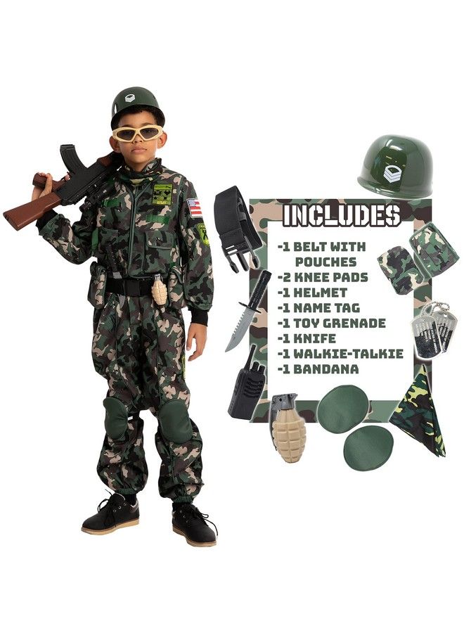 Child Boy Army Special Forces Costume (Medium (8 10 Yr))