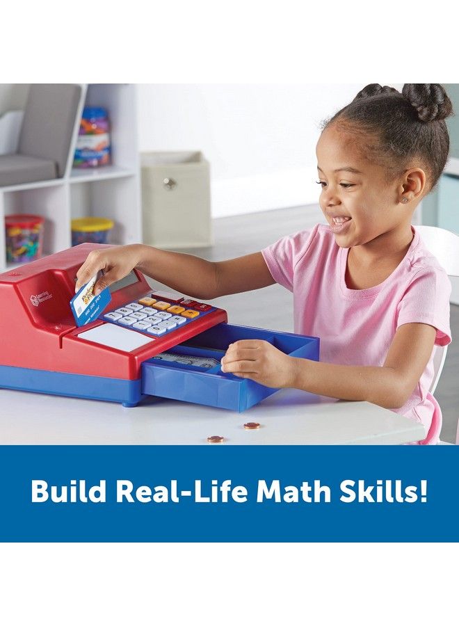 Pretend & Play Calculator Cash Register 73 Pieces Ages 3+ Develops Early Math Skills Play Cash Register For Kids Toy Cash Register Play Money For Kids