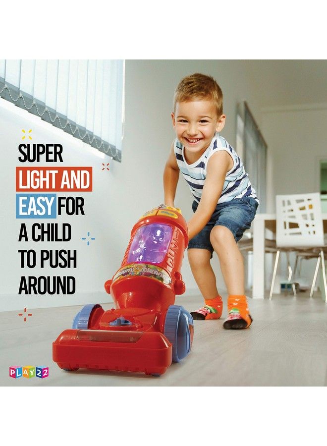 Kids Vacuum Cleaner Toy For Toddler With Lights & Sounds Effects & Ball Popping Action Pretend Play Toy Vacuum Cleaner For Toddler Best Gift For Boys And Girls No Suction! Original
