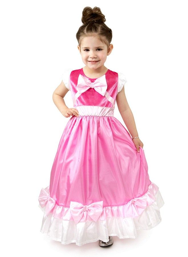 Cinderella Ball Gown Dress Up Costume (Medium Age 3 5) Machine Washable Child Pretend Play And Party Dress With No Glitter