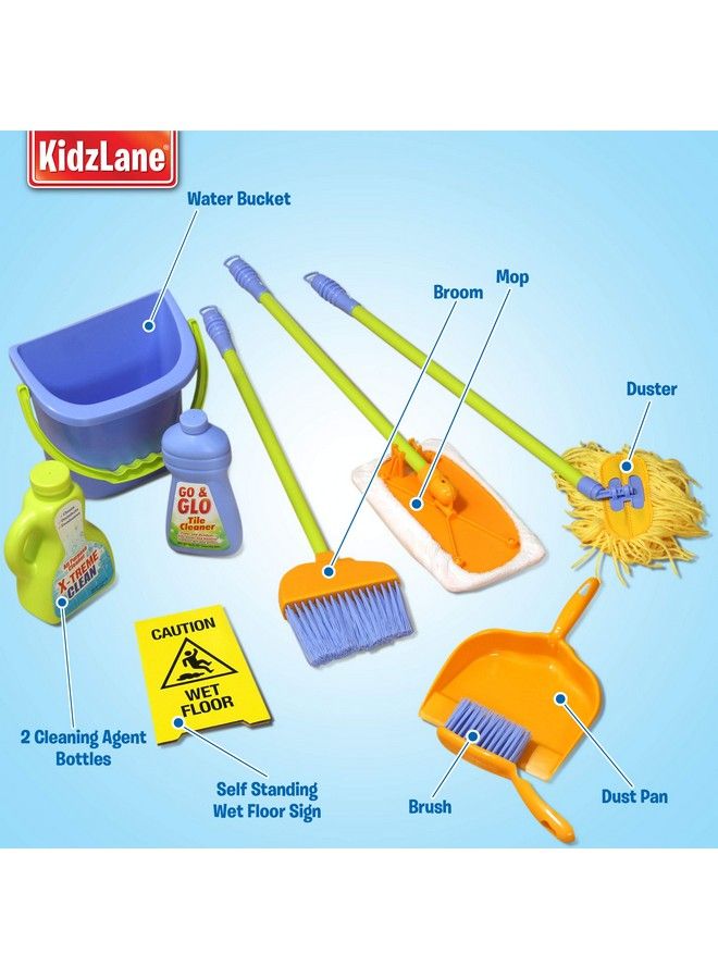 Kids Cleaning Set For Toddlers ; Kids Broom Set For Kids For Play ; Mop And Cleaning Toys Set ; Kids Broom And Mop Set For Toddlers ; Cleaning Toys For Kids Ages 4 8 And Older