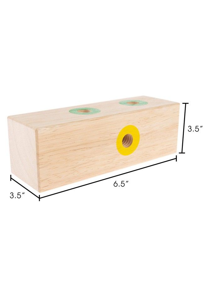 Screw Block Toy Kids Wooden Manipulative With Screws And Screwdriver Fun Fine Motor Development Activity For Boys And Girls