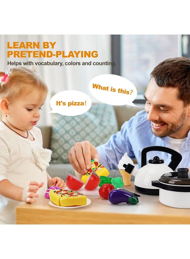 Play Kitchen Accessories Toy Play Food 3 4 Year Old Girls Gifts Toddler Kitchen Set For Kids Pots And Pans Kids Kitchen Playset Fake Play Kitchen Toys Toddler For Girls Boys