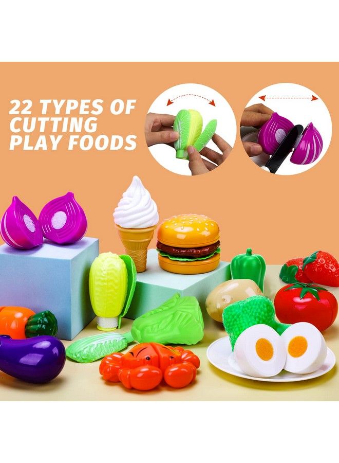 Play Kitchen Accessories Toy Play Food 3 4 Year Old Girls Gifts Toddler Kitchen Set For Kids Pots And Pans Kids Kitchen Playset Fake Play Kitchen Toys Toddler For Girls Boys