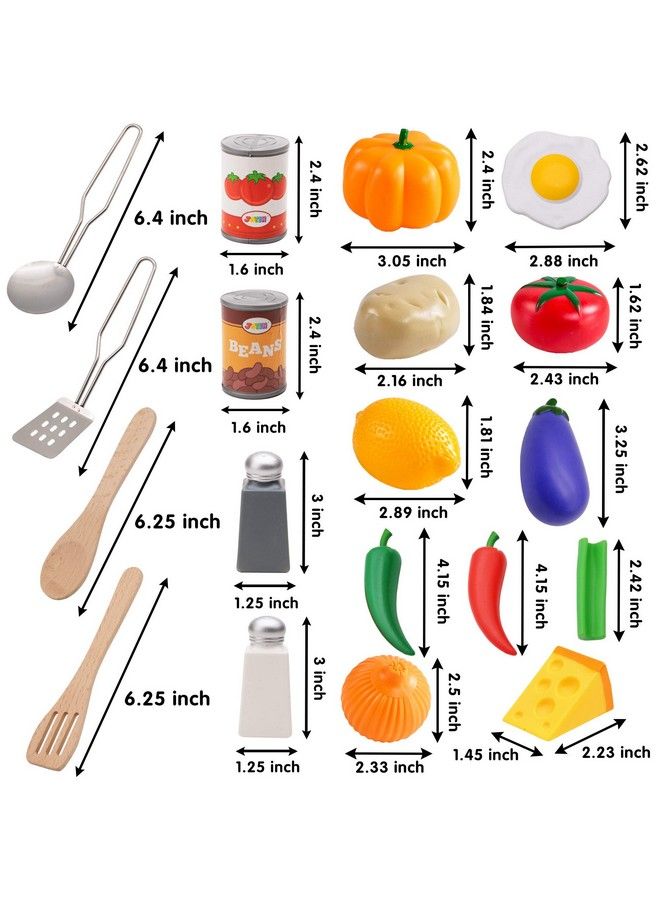 Kid Play Kitchen Pretend Daycare Toy Sets Kids Cooking Supplies With Stainless Steel Cookware Pots And Pans Set Cooking Utensils Apron&Chef Hat And Grocery Play Food Sets Toddler Gifts