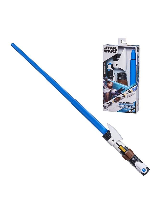 Lightsaber Forge Obi Wan Kenobi Extendable Blue Lightsaber Toy Customizable Roleplay Toy For Kids Ages 4 And Up