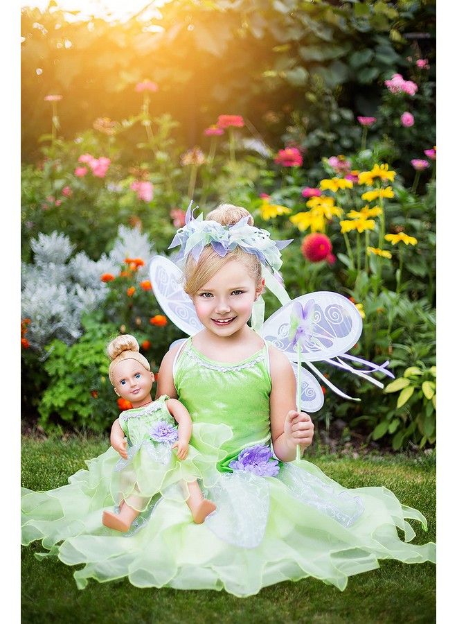 Fairy Halo & Wand Child Accessory Set Green (Tinkerbell) …