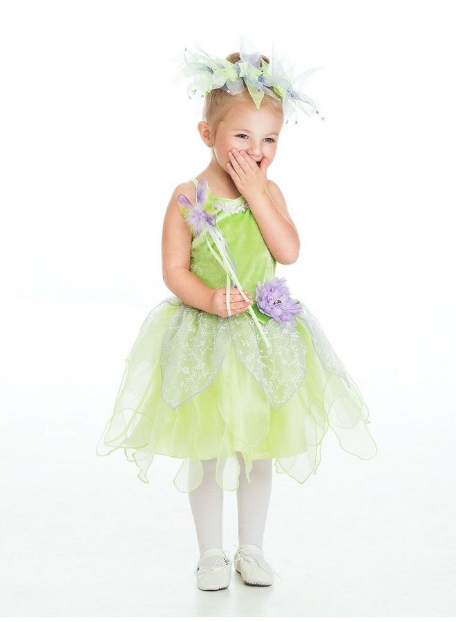 Fairy Halo & Wand Child Accessory Set Green (Tinkerbell) …