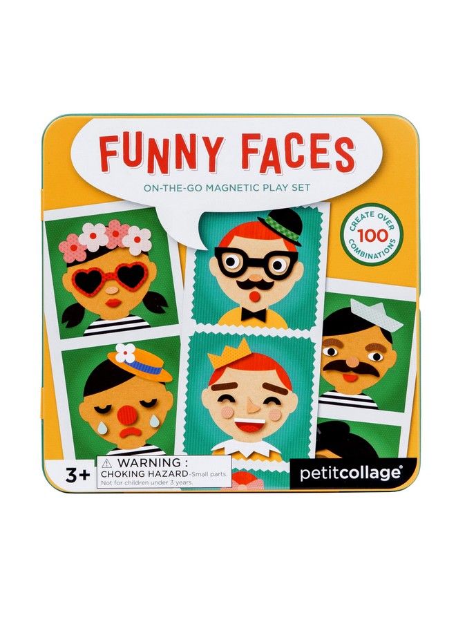 Funny Face Magnetic Travel Play Set Fun Game For Families Ideal For 2 4 Players Ages 4+ Travel Game For Kids With Handy Portable Tin Make A Great Gift Idea