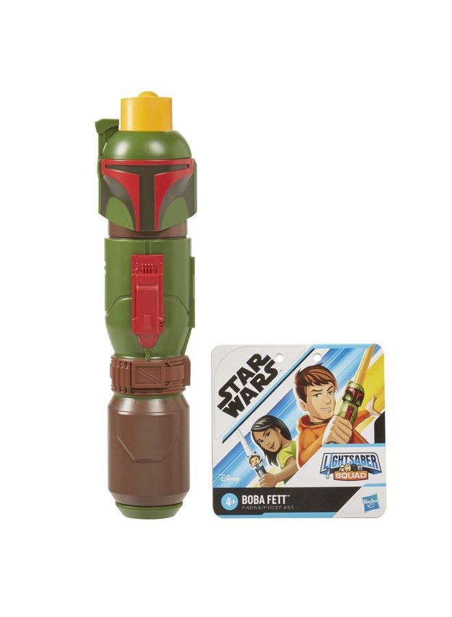 Lightsaber Squad Boba Fett Extendable Yellow Lightsaber Role Play Pretend Play The Mandalorian Toy Kids Ages 4 And Up (F4053)
