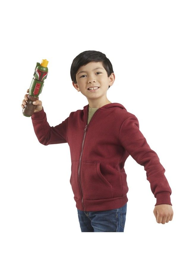 Lightsaber Squad Boba Fett Extendable Yellow Lightsaber Role Play Pretend Play The Mandalorian Toy Kids Ages 4 And Up (F4053)