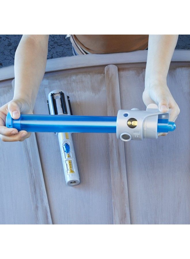 Lightsaber Forge Luke Skywalker Electronic Extendable Blue Lightsaber Toy Customizable Roleplay Toy Kids Ages 4 And Up