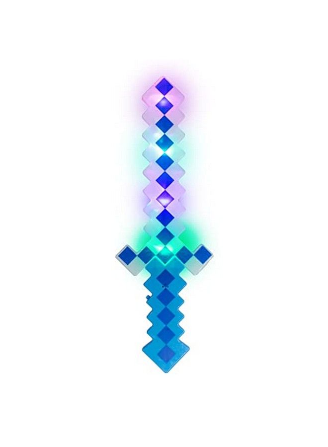 Led Light Up Pixel 8 Bit Toy Sword For Kids