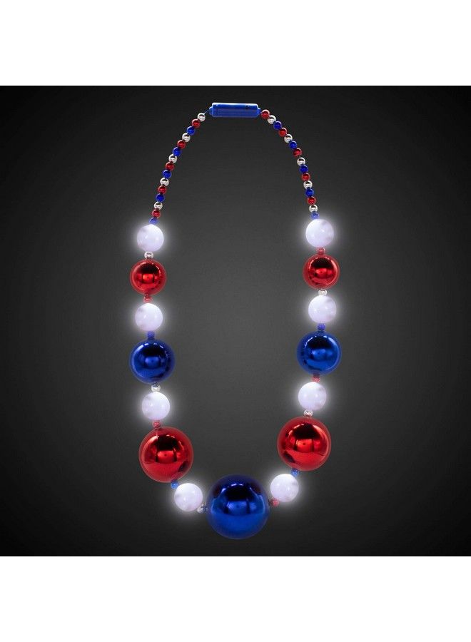 Led Patriotic Jumbo Bead Necklace That Is 41