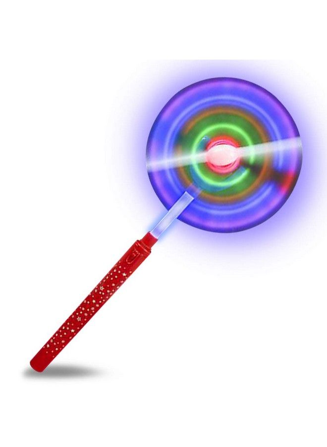 Light Up Swivel Spinner Wand 15 Inch Led Spin Toy For Kids With Batteries Included Great Gift Idea For Boys And Girls Fun Birthday Party Favor Carnival Prize Colors May Vary