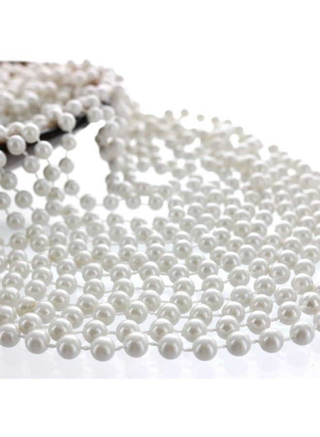 ⓡ 12 Pcs White Pearl Bead Necklaces Flapper Beads Party Accessory Party Favor