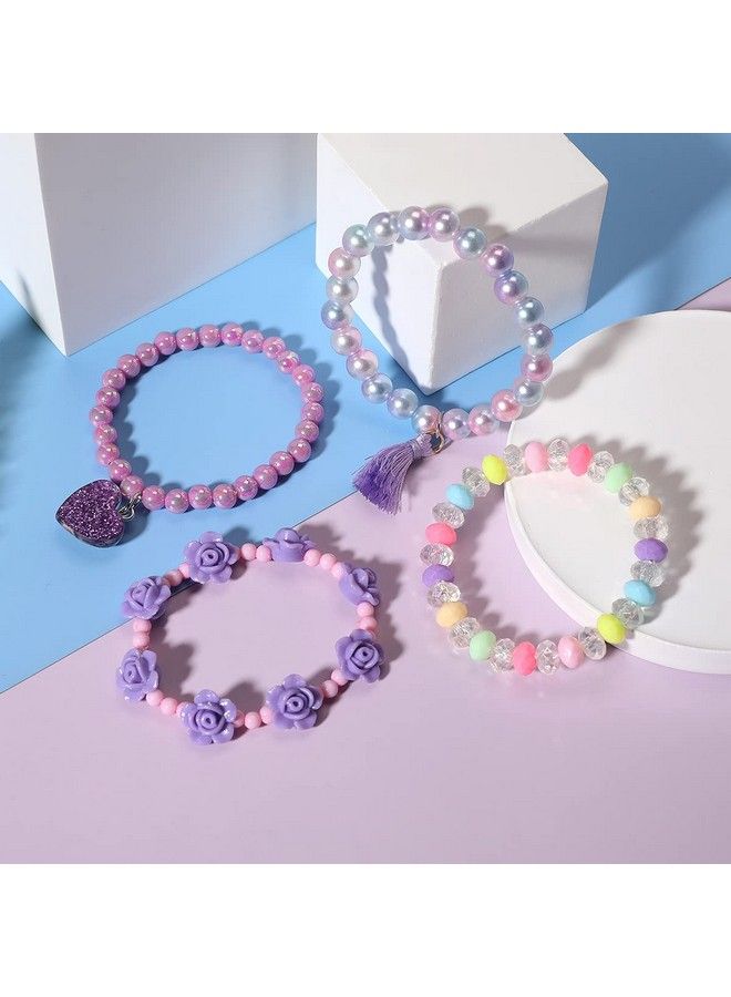 Bracelets For Girl Kids 12Pc Jewelry For Little Girl Unicorn Friendship Bracelets Unicorn Flower Pink Sheep Bracelets Baby Girl Teen Bracelet Princess Party Favors