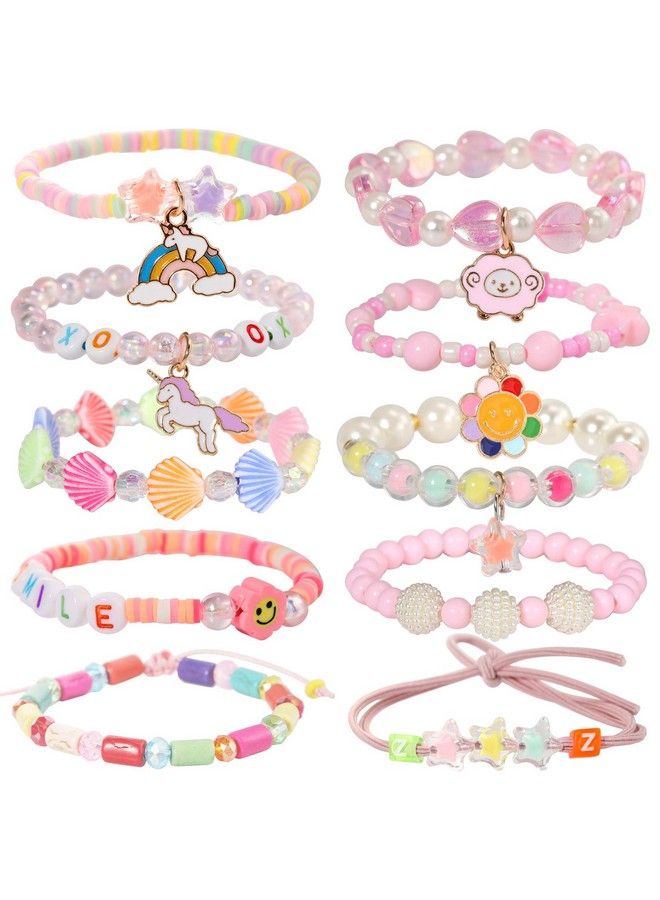 Beads Bracelet Unicorn Bracelet For Kids Girls Charm Bracelet Friendship Bracelet 10 Pc Party Favor