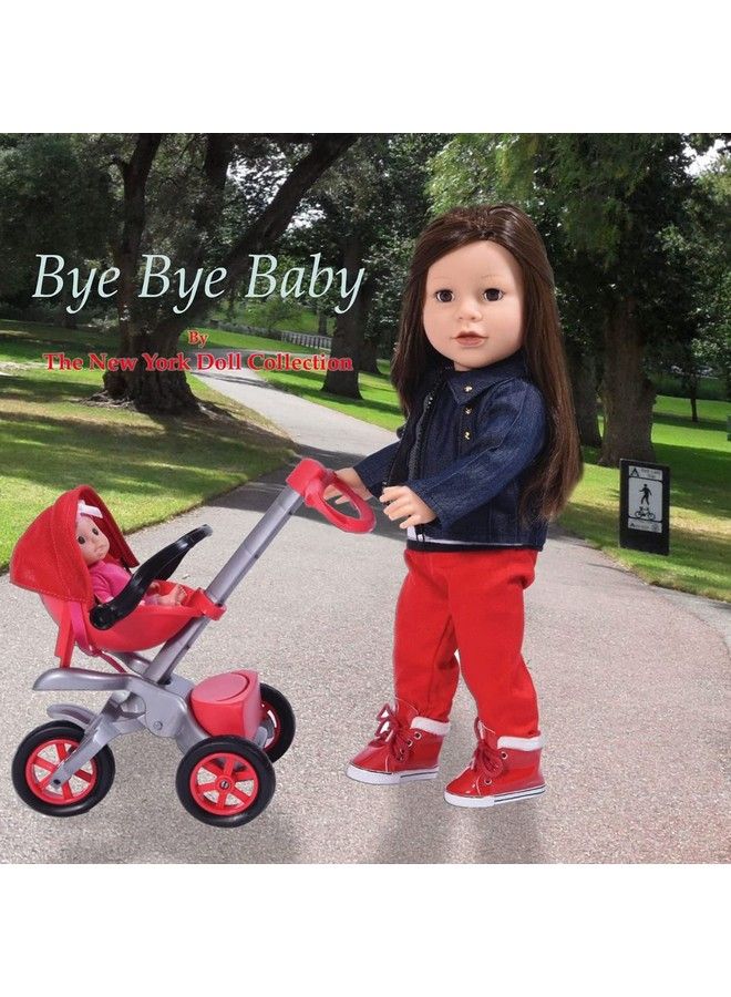 Bye Baby Doll Stroller Play Set For 18