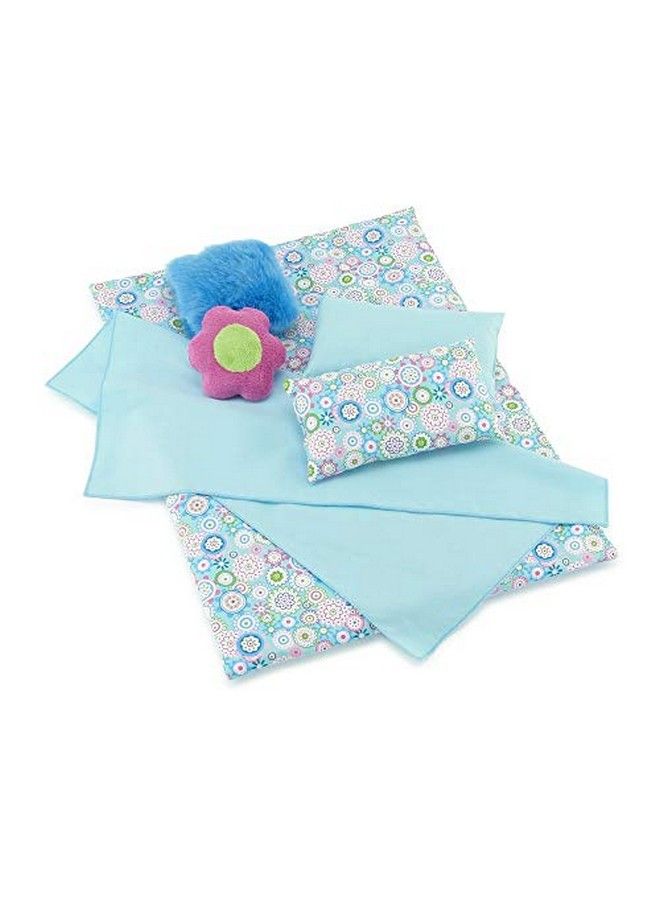 18 Inch Doll Bedding Accessories Set ; Fun Groovy 6 Pc Thick Reversible 18