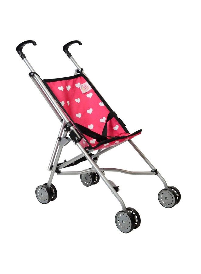 Hearts My First Doll Stroller For Kids Super Cute Doll Stroller For Girls Doll Stroller Folds For Storage Great Gift For Toddlers