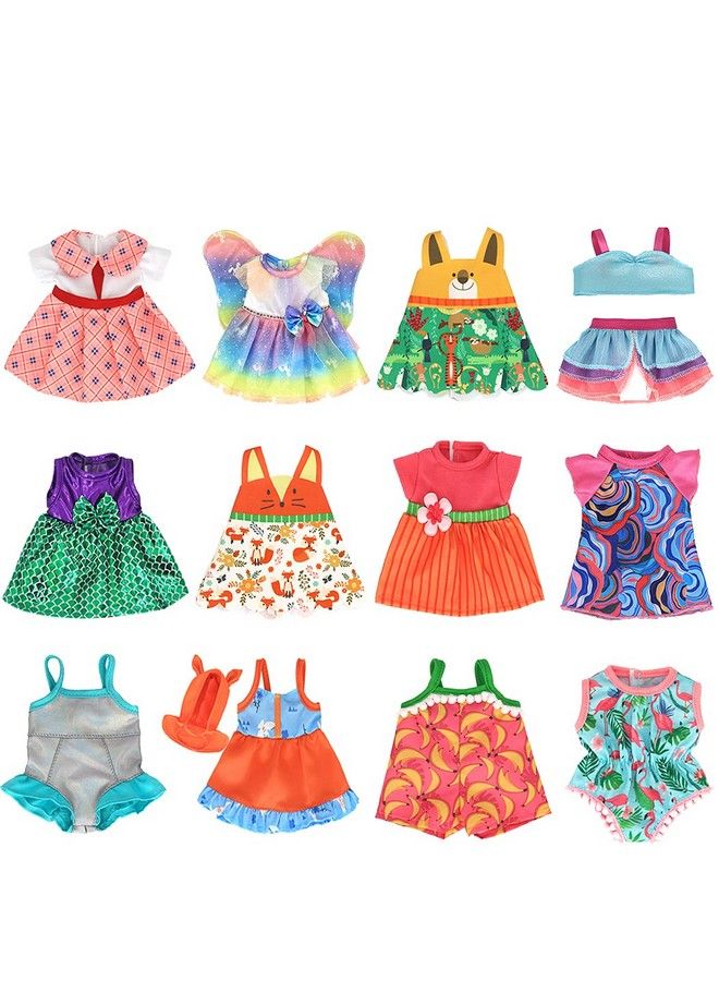12 Sets Fashion Doll Clothes Dress Outfit Bikini Accessories For 12 Inch Dolls (Suit Non Electric Dolls)