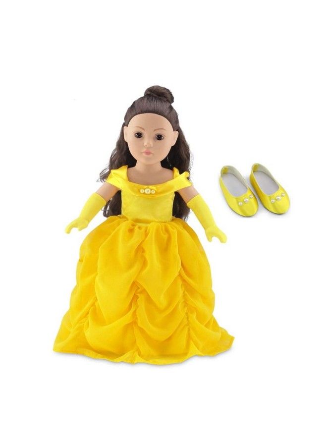 18 Inch Doll Clothes Princess Belle Inspired Ball Gown Dress Costume ; 18