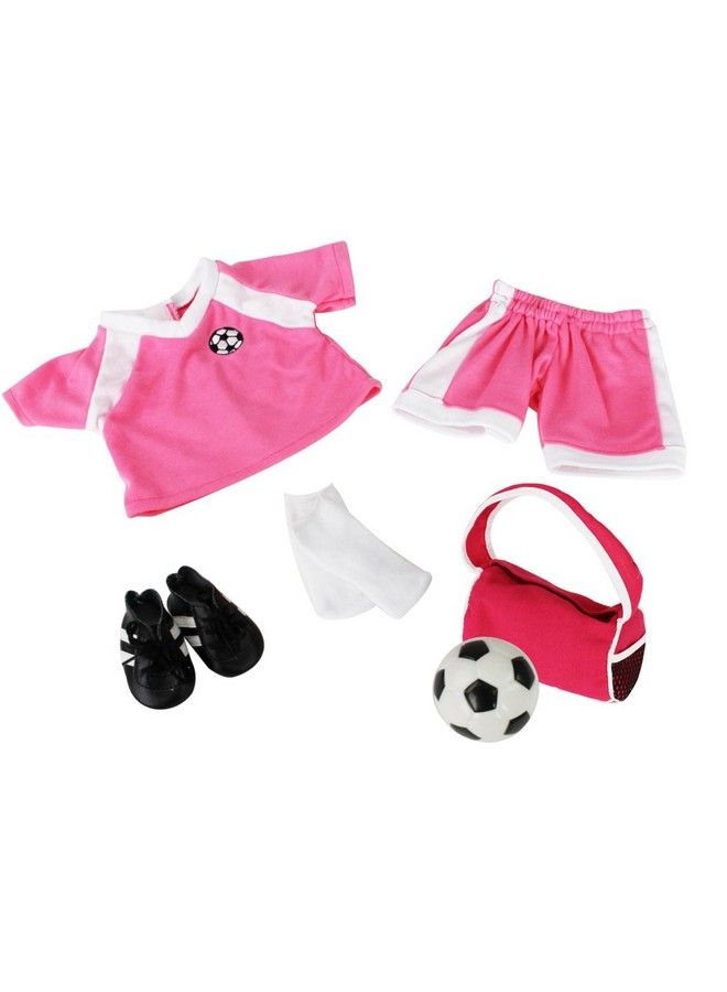 Soccer Uniform 6 Pc Premium Handmade Outfit For All 18 Inch Dolls Clothes Accessories Set