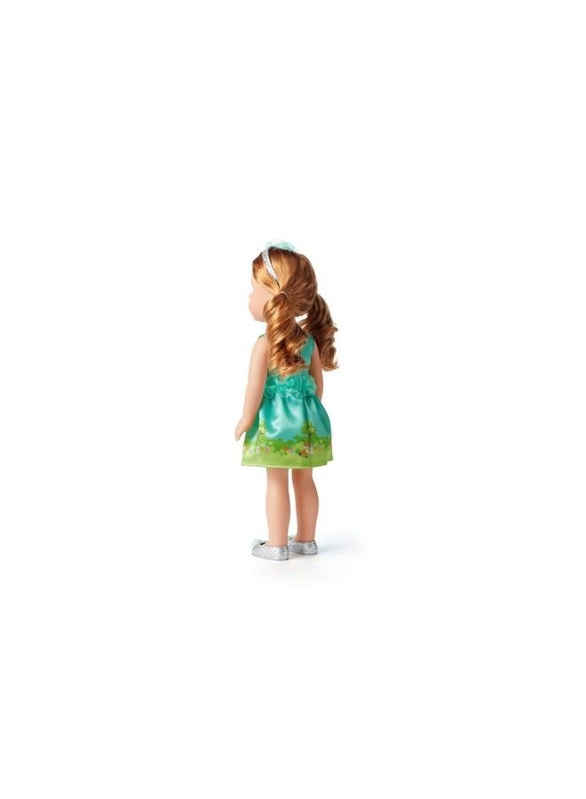 Welliewishers Garden Adventure Outfit For 14.5 Inch Dolls With A Sleeveless Teal Dress Sparkling Silver Headband Glittering Silver Pair Of Shoes Ages 4+