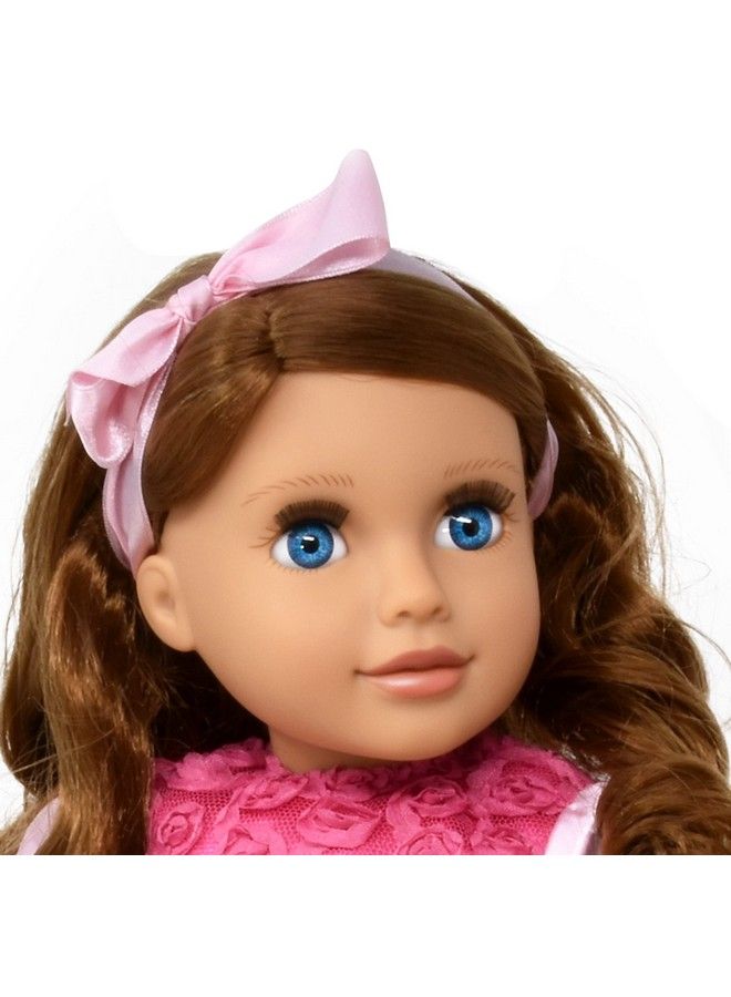 18 Inch Girl Doll Fashion Doll With Fine Hair For Styling Clothes Pink Shoes And Accessories Princess Doll For Girls And Kids