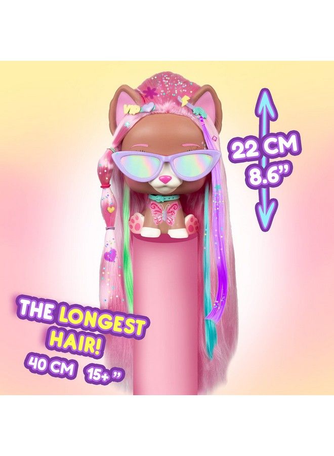 Color Boost Mega Vip Pet Nyla ; Styling Head 30+ Accessories Kids Age 3+ Multi