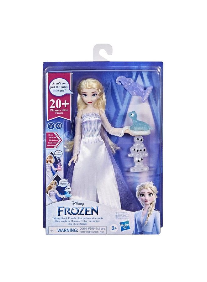 2 Talking Elsa And Friends Elsa Doll With Over 20 Sounds And Phrases Fashion Doll Accessories Toy For Kids 3 And Up