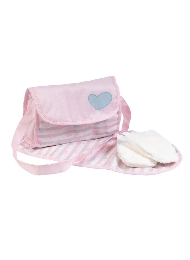 Baby Doll Diaper Bag In Classic Pastel Pink Diapers Fit 13 Inch Dolls