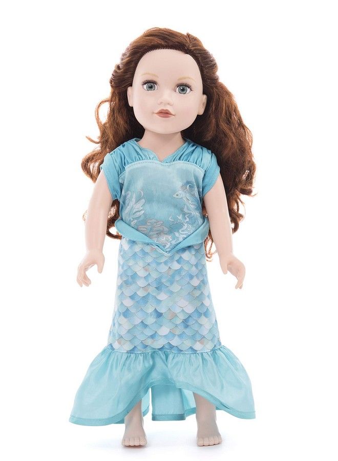 Mermaid Princess Doll Dress Doll Not Included Machine Washable Child Pretend Play And Party Doll Clothes With No Glitter