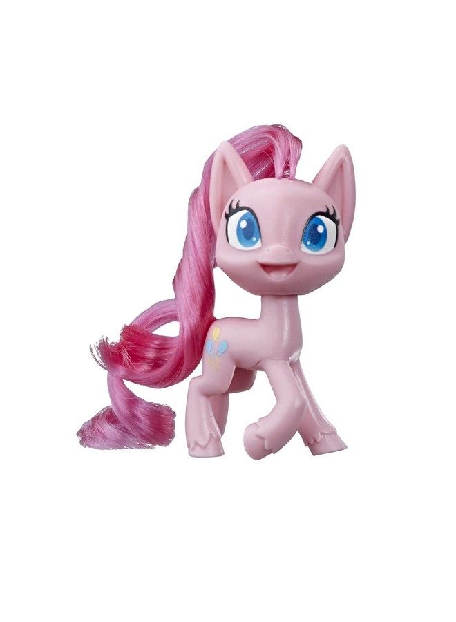 Pinkie Pie Potion Pony Figure 3 Inch Pink Pony Toy With Brushable Hair Comb And 4 Surprise Accessories