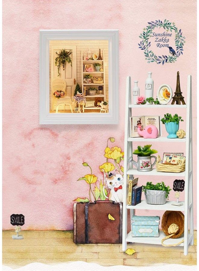 Romantic And Cute Dollhouse Miniature Diy House Kit Creative Room Perfect Diy Gift For Friends Lovers And Families(Sunny Dorm)